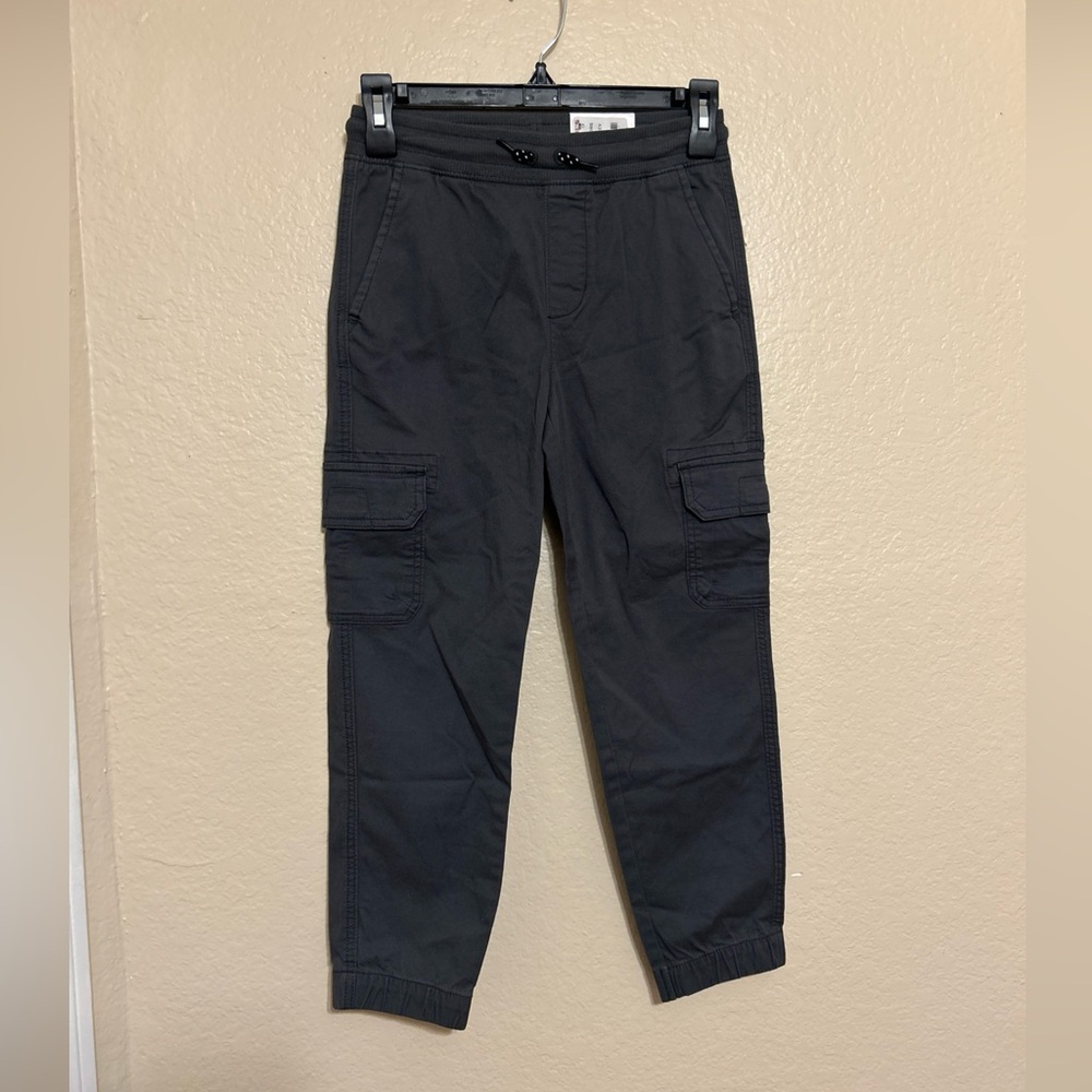 Sonoma Boys Pull-on Cargo  Joggers Pants Black Size Small 7/8